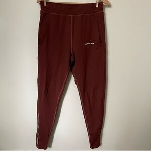 Alphalete Mens Pro Elite Joggers Burgundy Size Small Gym Performance Workout